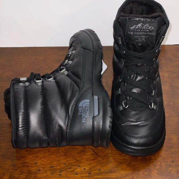 NEW THE NORTH FACE WINTER THERMOBALL BLACK BOOT - Picture 9 of 12